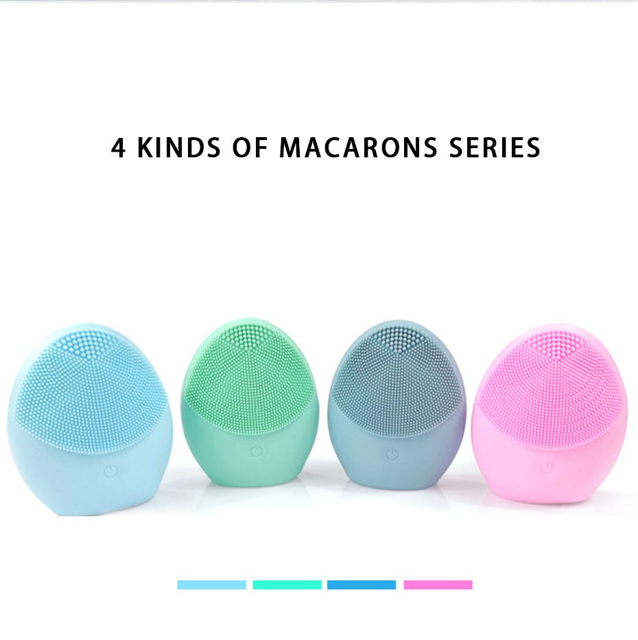 LAIKOU Silicone Face Cleansing Brush Electric Face Cleanser Electric Facial Cleanser Cleansing Skin Deep Washing Massage Brush LAIKOU Silicone Face Cleansing Brush Electric Face Cleanser Electric Facial Cleanser Cleansing Skin Deep Washing Massage Brush