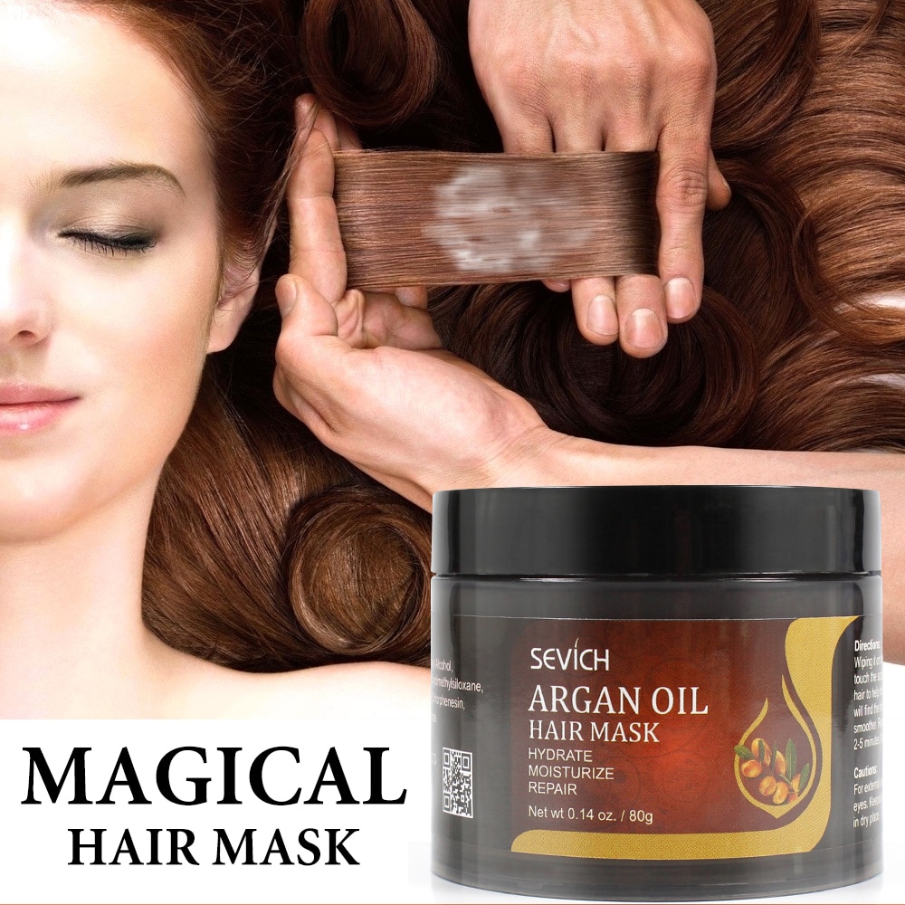 Sevich 80g Hair Mask Argan Oil Hydrate Moisturize Repair Damage Hair Care Product 5 Seconds Nourish & Restore Soft Hair Sevich 80g Hair Mask Argan Oil Hydrate Moisturize Repair Damage Hair Care Product 5 Seconds Nourish & Restore Soft Hair