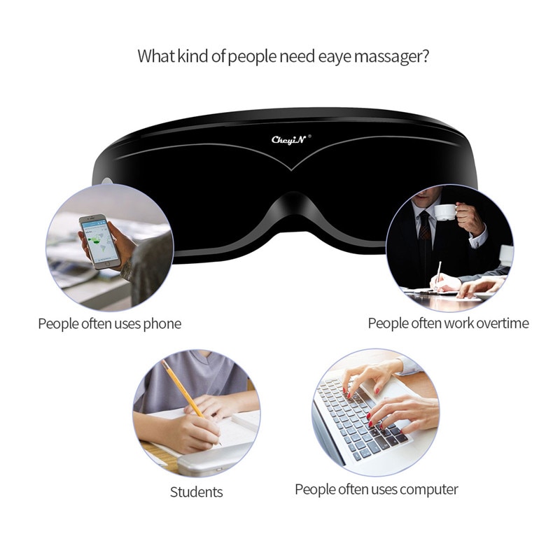 Eye Massager Vibration Magnetic Acupuncture Therapy Massage Eye Care Fatigue Stress Relief Goggles Improve Protect Eyesight Eye Massager Vibration Magnetic Acupuncture Therapy Massage Eye Care Fatigue Stress Relief Goggles Improve Protect Eyesight