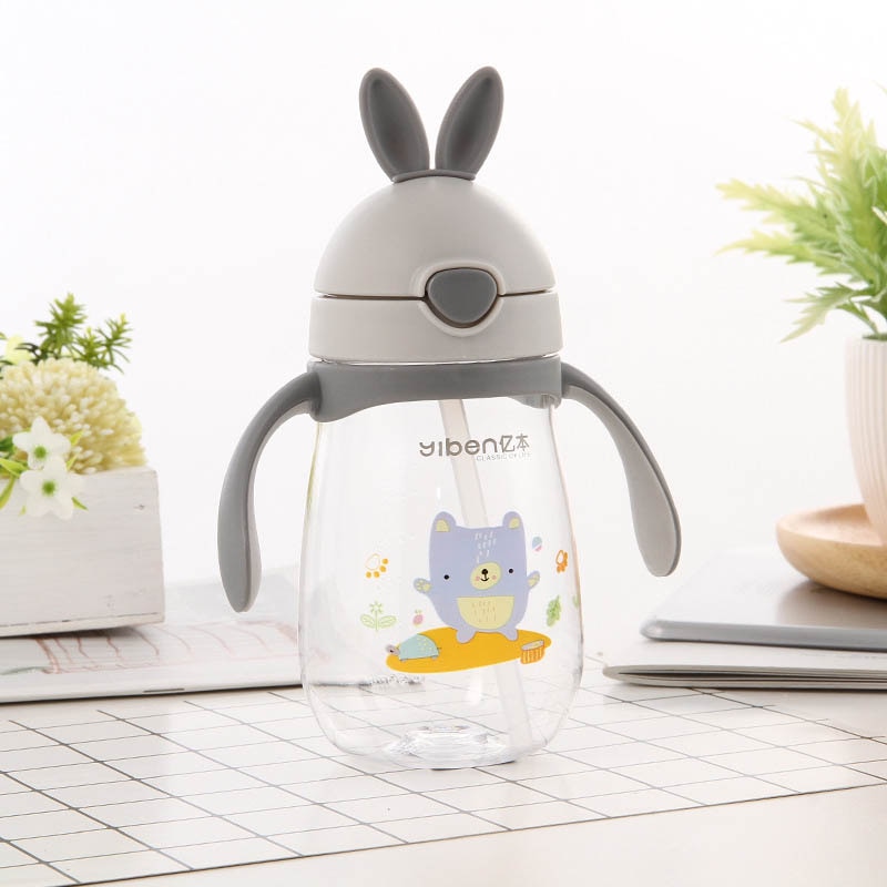 280ml Cute Rabbite Baby Feeding Cup with a Straw BPA Free Children Learn Feeding Drinking Handle Kids Water Bottles Training Cup 280ml Cute Rabbite Baby Feeding Cup with a Straw BPA Free Children Learn Feeding Drinking Handle Kids Water Bottles Training Cup