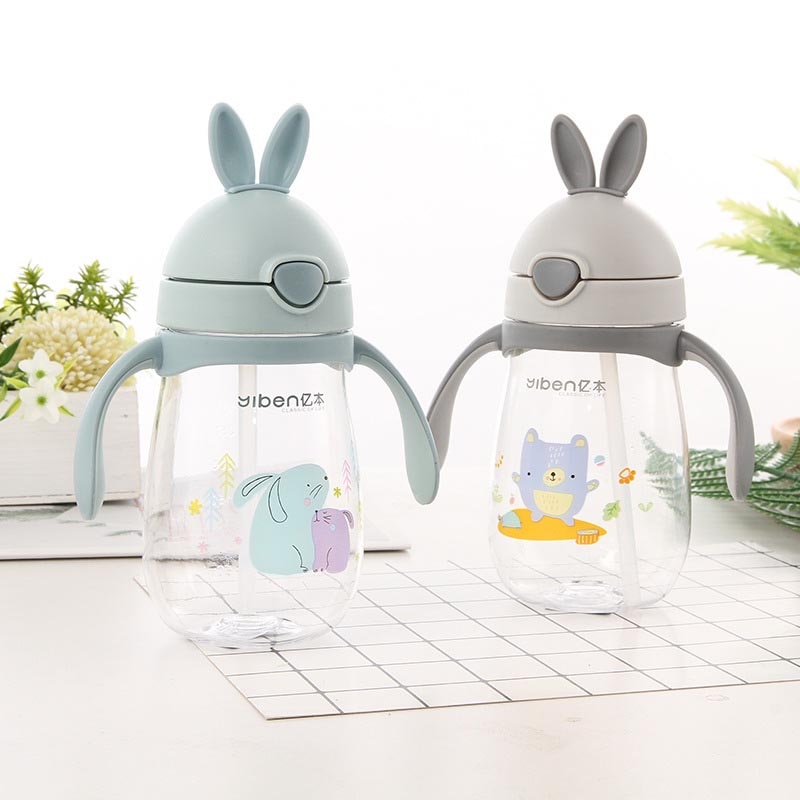 280ml Cute Rabbite Baby Feeding Cup with a Straw BPA Free Children Learn Feeding Drinking Handle Kids Water Bottles Training Cup 280ml Cute Rabbite Baby Feeding Cup with a Straw BPA Free Children Learn Feeding Drinking Handle Kids Water Bottles Training Cup