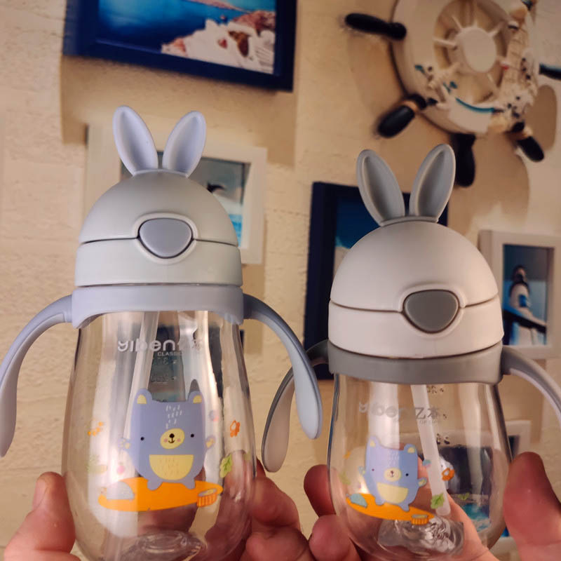 280ml Cute Rabbite Baby Feeding Cup with a Straw BPA Free Children Learn Feeding Drinking Handle Kids Water Bottles Training Cup 280ml Cute Rabbite Baby Feeding Cup with a Straw BPA Free Children Learn Feeding Drinking Handle Kids Water Bottles Training Cup