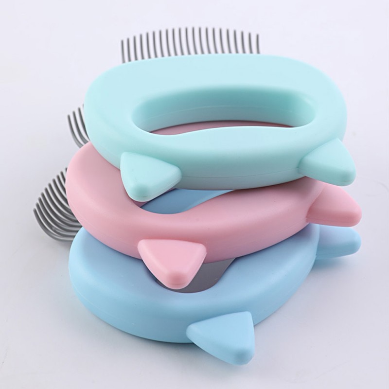Pet Animal Hand-holding Care Comb Protect Comb for Cat Dog Pet ABS Soft Brush Comfort Hair Grooming Comb Pet Animal Hand-holding Care Comb Protect Comb for Cat Dog Pet ABS Soft Brush Comfort Hair Grooming Comb