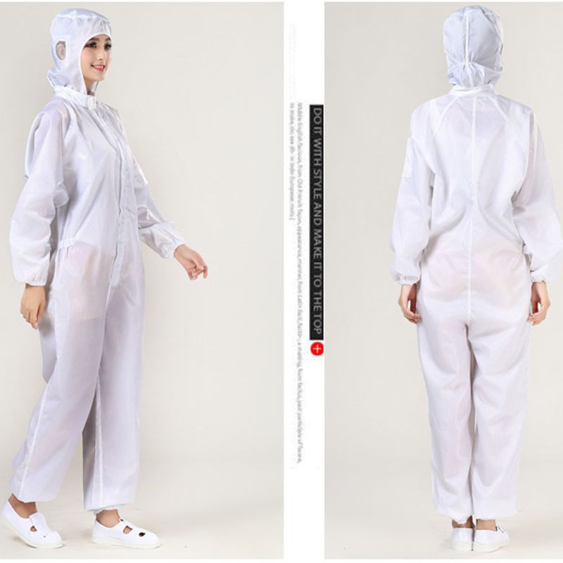 Protective Suit Coveralls With Cap Full Body Protection, polyester Nonwoven Labor Insurance Safety Dust-proof and anti-static Protective Suit Coveralls With Cap Full Body Protection, polyester Nonwoven Labor Insurance Safety Dust-proof and anti-static