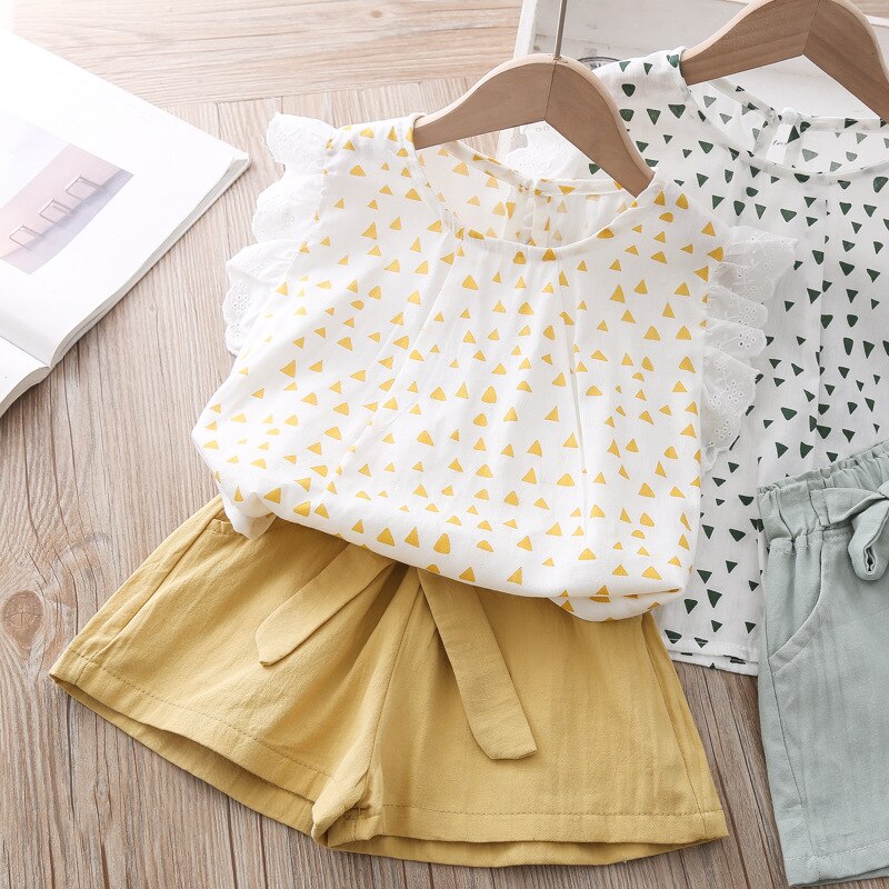 Humor Bear Children Girls' Clothing Set 2020 NEW Toddler Girl Clothes Dot Lovely Tops+Shorts 2PCS Suit Baby Kids Clothes Humor Bear Children Girls' Clothing Set 2020 NEW Toddler Girl Clothes Dot Lovely Tops+Shorts 2PCS Suit Baby Kids Clothes