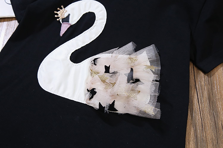 2020 Summer Girls' Clothing Sets Elegant Princess Cartoon Embroidered T-shirt+Gauze Skirt 2PCS Children Baby Kids Clothes Suit 2020 Summer Girls' Clothing Sets Elegant Princess Cartoon Embroidered T-shirt+Gauze Skirt 2PCS Children Baby Kids Clothes Suit