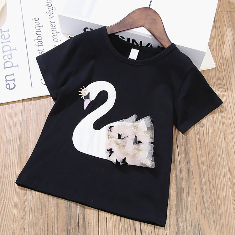 2020 Summer Girls' Clothing Sets Elegant Princess Cartoon Embroidered T-shirt+Gauze Skirt 2PCS Children Baby Kids Clothes Suit 2020 Summer Girls' Clothing Sets Elegant Princess Cartoon Embroidered T-shirt+Gauze Skirt 2PCS Children Baby Kids Clothes Suit