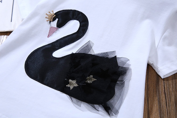 2020 Summer Girls' Clothing Sets Elegant Princess Cartoon Embroidered Top+Gauze Skirt 2PCS Children Baby Kids Girls Clothes Suit 2020 Summer Girls' Clothing Sets Elegant Princess Cartoon Embroidered Top+Gauze Skirt 2PCS Children Baby Kids Girls Clothes Suit