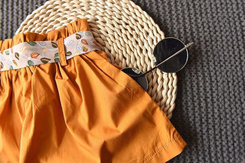 Summer Girls' Clothing Sets Fashion Korean Chiffon Short-sleeved+ Pants 2PCS Baby Kids Clothes Suit Children Clothing Summer Girls' Clothing Sets Fashion Korean Chiffon Short-sleeved+ Pants 2PCS Baby Kids Clothes Suit Children Clothing