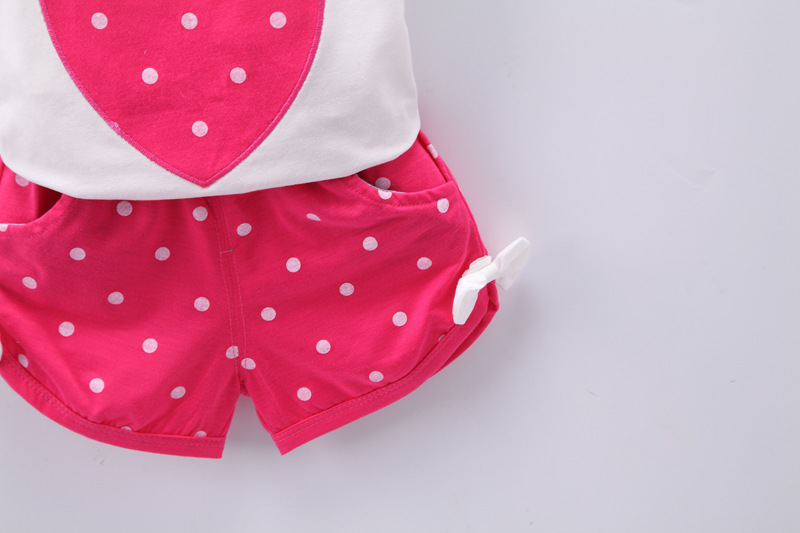 2020 Spring & Summer Girls' Clothing Sets Cute Korean Suspenders Jumpsuit Love Print Button Fashion Baby Kids Children Clothes 2020 Spring & Summer Girls' Clothing Sets Cute Korean Suspenders Jumpsuit Love Print Button Fashion Baby Kids Children Clothes