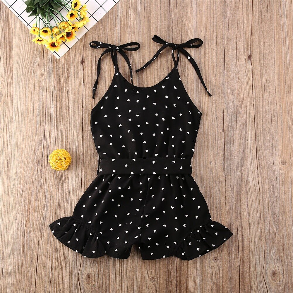 2020 Spring & Summer Girls' Clothing Sets Cute Korean Suspenders Jumpsuit Love Print Button Fashion Baby Kids Children Clothes 2020 Spring & Summer Girls' Clothing Sets Cute Korean Suspenders Jumpsuit Love Print Button Fashion Baby Kids Children Clothes