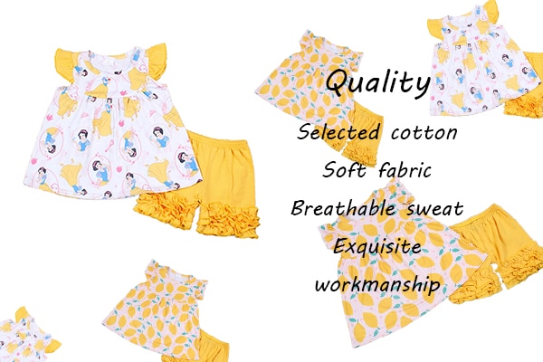 Baby Girls Wholesale Children Short Sleeve Print T-Shirt + Big Bell Pants Children 2Pieces Set Kids Clothing Girls' Clothing Set Baby Girls Wholesale Children Short Sleeve Print T-Shirt + Big Bell Pants Children 2Pieces Set Kids Clothing Girls' Clothing Set