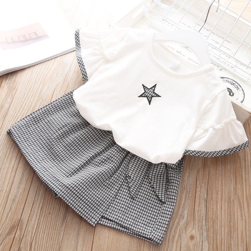 Baby Girl Clothes Summer New Children Girls' Clothing Set Love Tops+Pleated Student Skirt Girls Suit Baby Kids Clothes Baby Girl Clothes Summer New Children Girls' Clothing Set Love Tops+Pleated Student Skirt Girls Suit Baby Kids Clothes