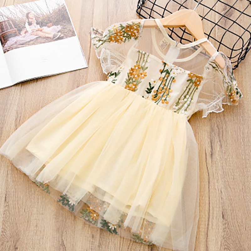 2019 Brand New Girls' Clothing Baby Summer Dress Ruffle Sleevele Princess Frocks Big-bow Fashion Kids Baby Girl Dress 3-7 2019 Brand New Girls' Clothing Baby Summer Dress Ruffle Sleevele Princess Frocks Big-bow Fashion Kids Baby Girl Dress 3-7
