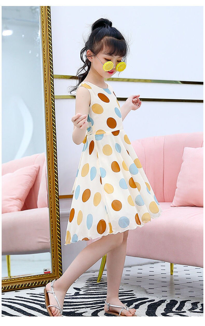 Girls' Clothing Dress 2020 Summer Girls Polka Dot Dress Baby Sweet Lovely Princess Dress Girls Elegant Everyday Leisure Dresses Girls' Clothing Dress 2020 Summer Girls Polka Dot Dress Baby Sweet Lovely Princess Dress Girls Elegant Everyday Leisure Dresses