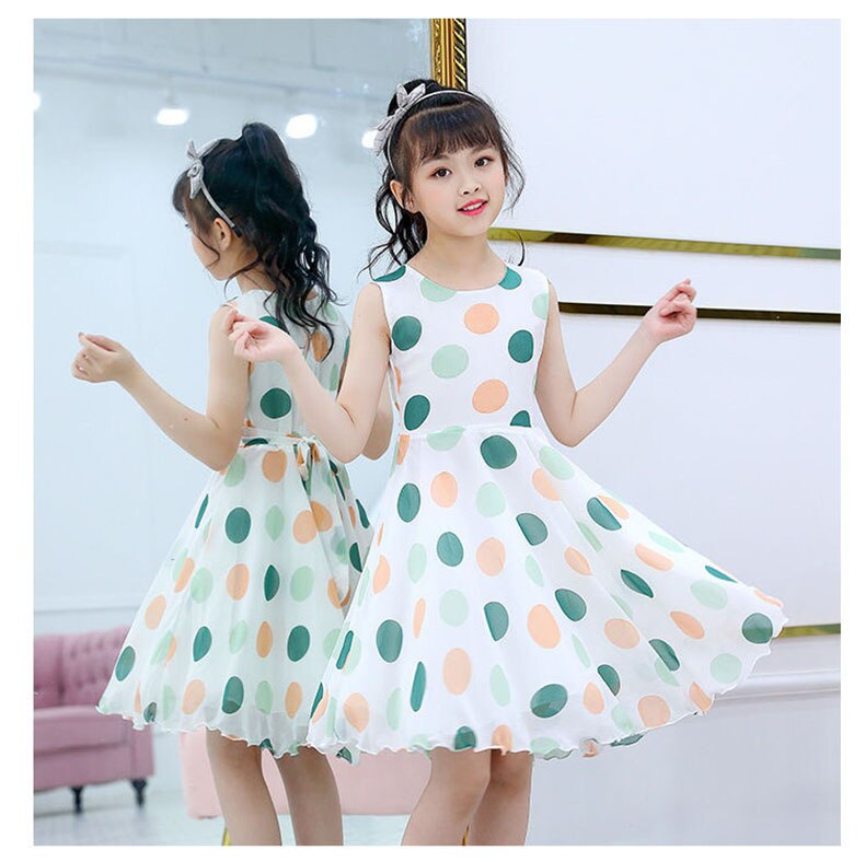 Girls' Clothing Dress 2020 Summer Girls Polka Dot Dress Baby Sweet Lovely Princess Dress Girls Elegant Everyday Leisure Dresses Girls' Clothing Dress 2020 Summer Girls Polka Dot Dress Baby Sweet Lovely Princess Dress Girls Elegant Everyday Leisure Dresses