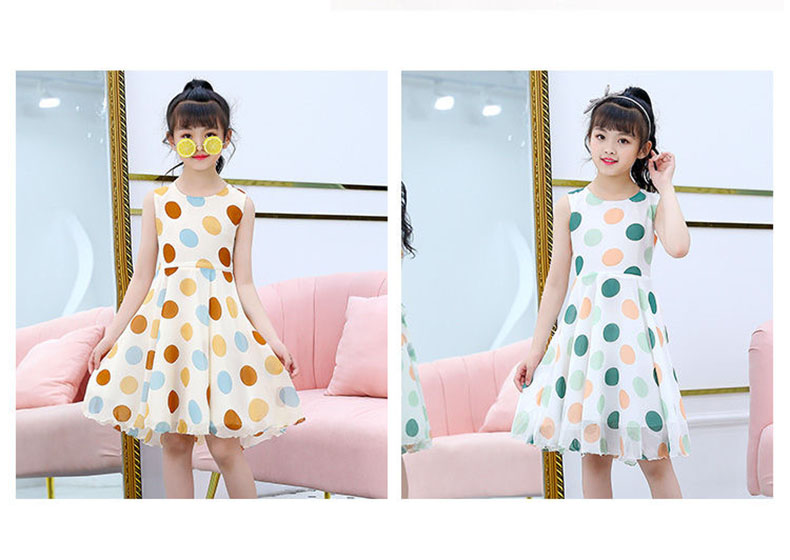 Girls' Clothing Dress 2020 Summer Girls Polka Dot Dress Baby Sweet Lovely Princess Dress Girls Elegant Everyday Leisure Dresses Girls' Clothing Dress 2020 Summer Girls Polka Dot Dress Baby Sweet Lovely Princess Dress Girls Elegant Everyday Leisure Dresses