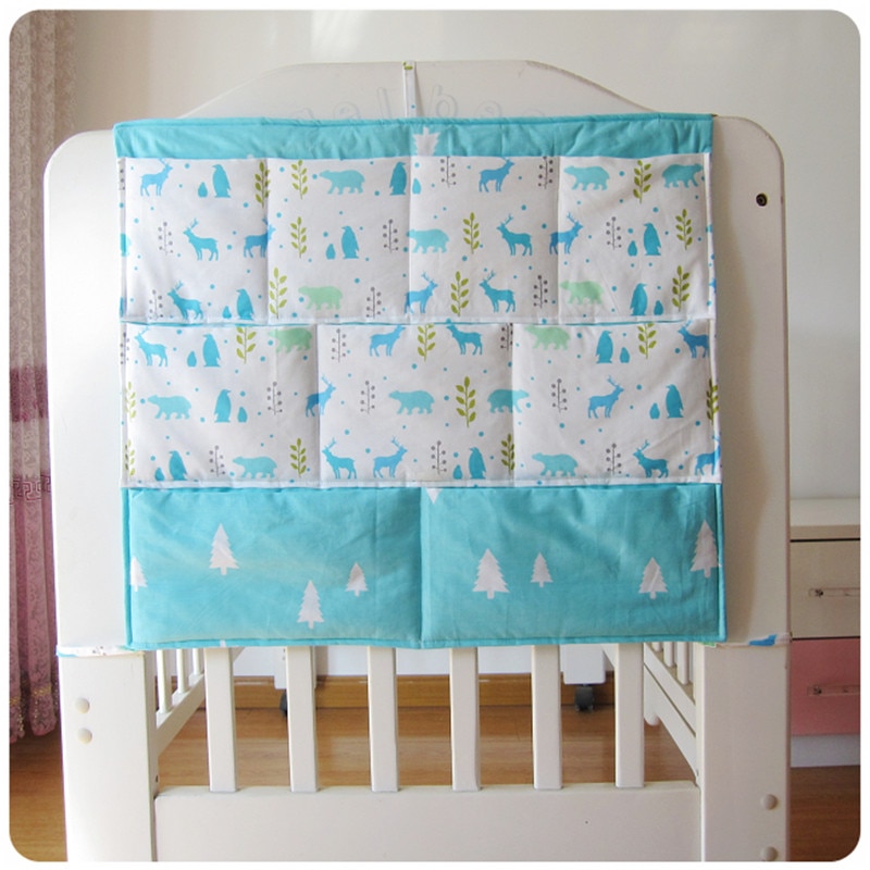Bed Hanging Storage Bag Baby Cot Bed Brand Baby Cotton Crib Organizer 50*60cm Toy Diaper Pocket for Crib Bedding Set Bed Hanging Storage Bag Baby Cot Bed Brand Baby Cotton Crib Organizer 50*60cm Toy Diaper Pocket for Crib Bedding Set