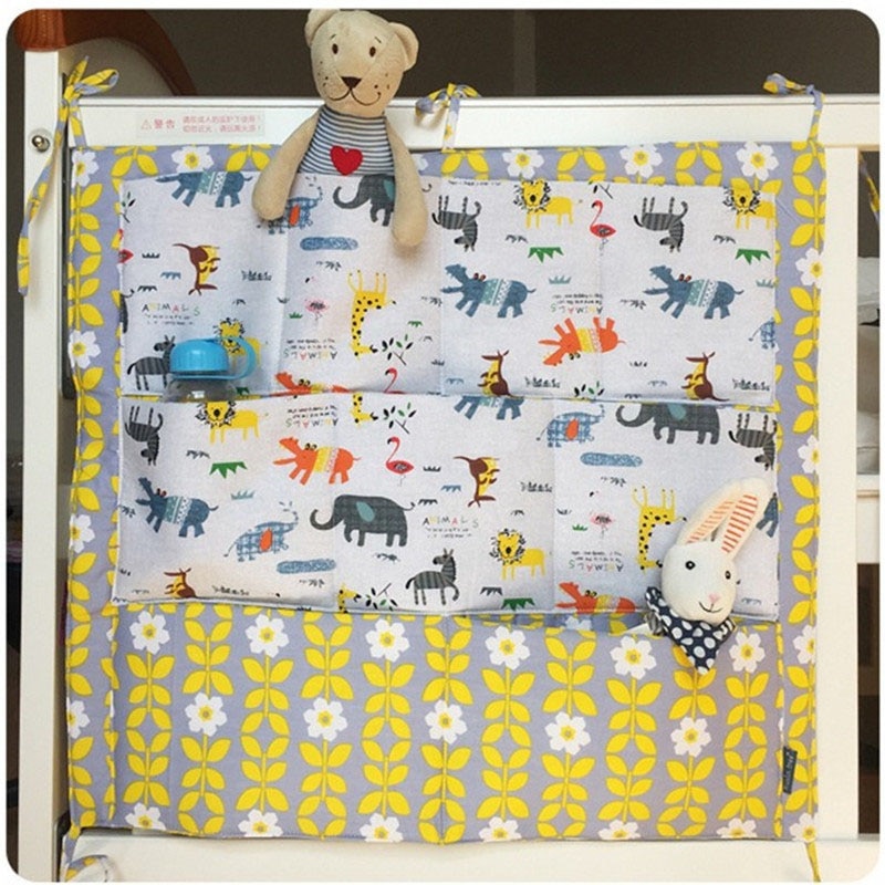 Bed Hanging Storage Bag Baby Cot Bed Brand Baby Cotton Crib Organizer 50*60cm Toy Diaper Pocket for Crib Bedding Set Bed Hanging Storage Bag Baby Cot Bed Brand Baby Cotton Crib Organizer 50*60cm Toy Diaper Pocket for Crib Bedding Set