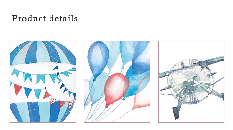 Watercolor airplane hot air balloon Wall Sticker kids baby rooms home decoration PVC Mural Decals nursery stickers wallpaper Watercolor airplane hot air balloon Wall Sticker kids baby rooms home decoration PVC Mural Decals nursery stickers wallpaper