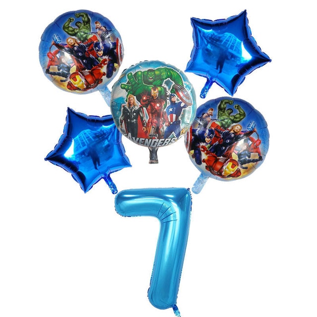 6pcs/set Spider Foil man Balloons Avengers Number Balloon Birthday Party Decorations Super hero Boy Kids Toys baby shower Globos 6pcs/set Spider Foil man Balloons Avengers Number Balloon Birthday Party Decorations Super hero Boy Kids Toys baby shower Globos