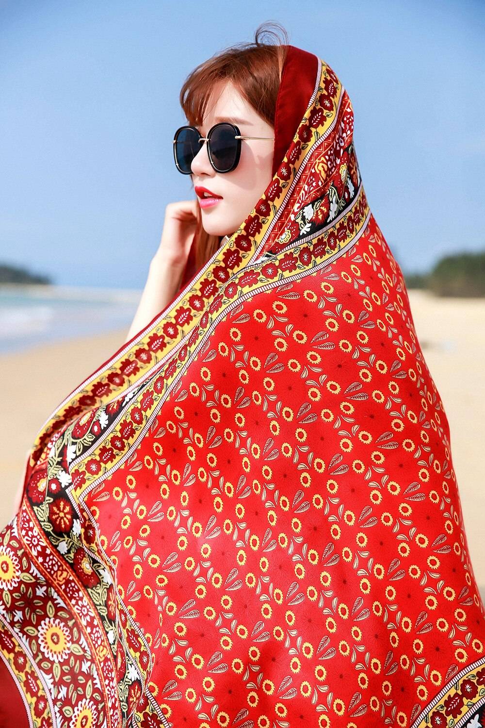 woman Sunscreen Scarves cotton linen scarf national wind travel scarf holiday air conditioning shawl tassel ladies beach towel woman Sunscreen Scarves cotton linen scarf national wind travel scarf holiday air conditioning shawl tassel ladies beach towel