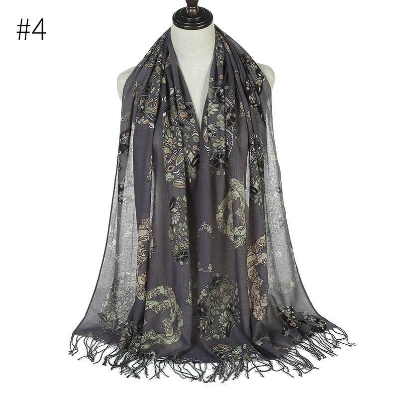 Viscose Cotton Printed Muslim Head Scarf Women Turkish Tassel Hijabs Wraps Islamic Long Shawl Headscarf Turban Lightweight Viscose Cotton Printed Muslim Head Scarf Women Turkish Tassel Hijabs Wraps Islamic Long Shawl Headscarf Turban Lightweight