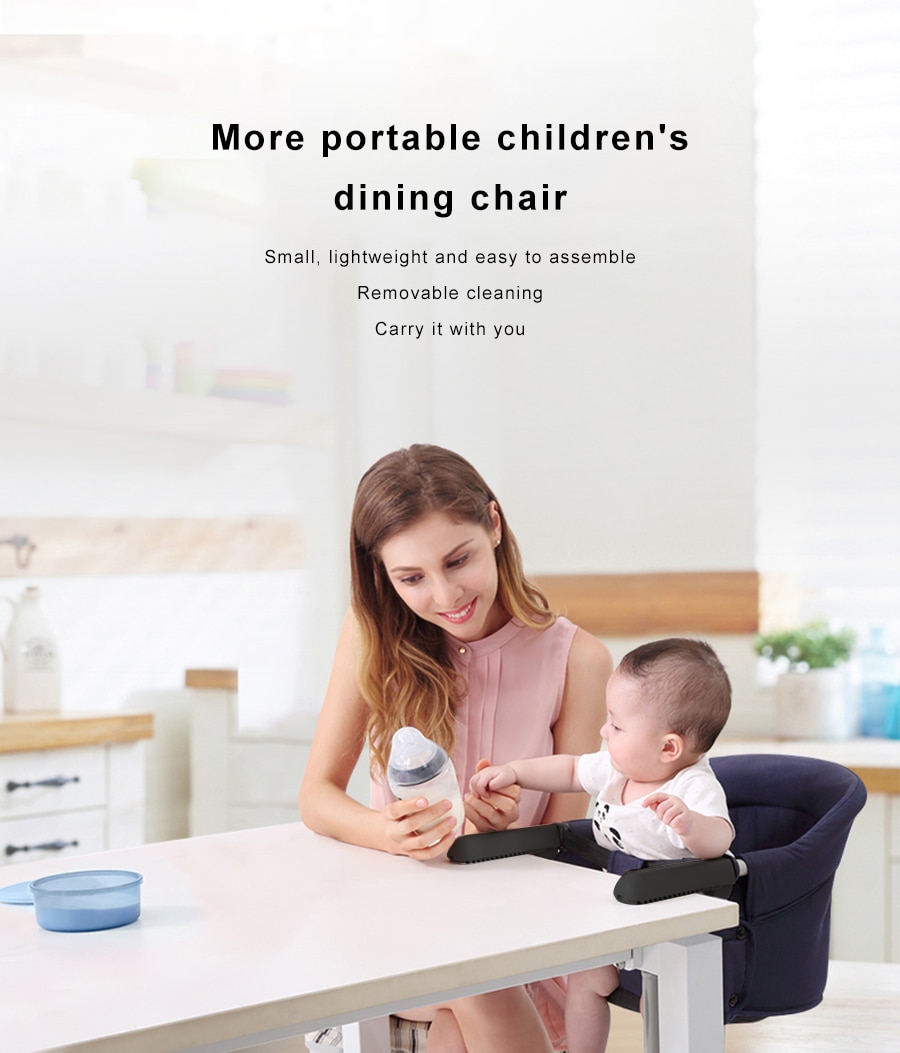 Portable Baby Highchair Foldable Feeding Chair Seat Booster Safety Belt Dinning Hook-on Chair Harness Lunch Cushion Portable Baby Highchair Foldable Feeding Chair Seat Booster Safety Belt Dinning Hook-on Chair Harness Lunch Cushion