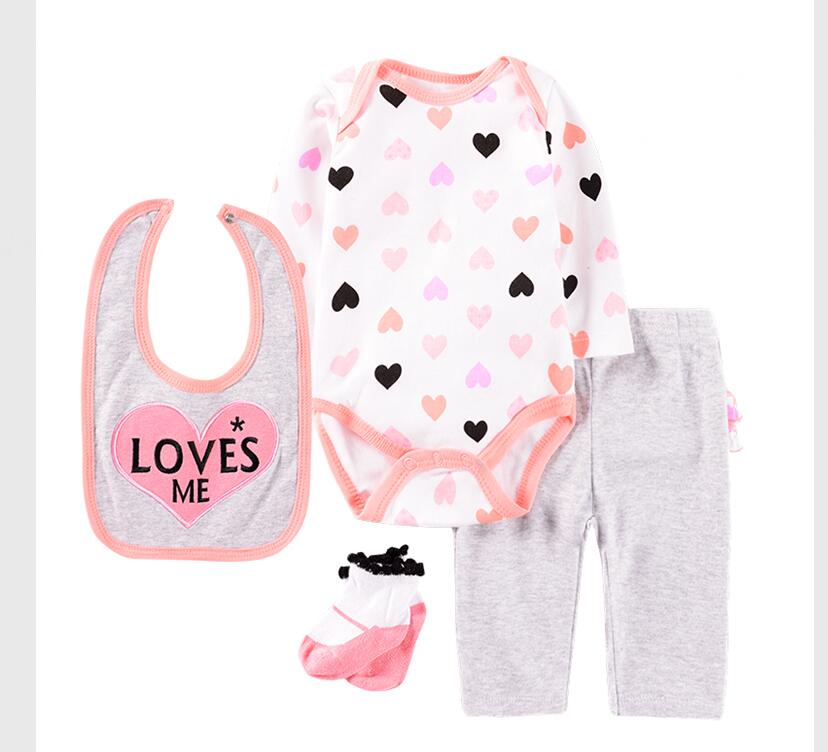 2020 animal style baby Clothing Sets cotton Infant boy clothes Newborn girl 4pcs suit long sleeve infant rompers+pants+socks+Bib 2020 animal style baby Clothing Sets cotton Infant boy clothes Newborn girl 4pcs suit long sleeve infant rompers+pants+socks+Bib