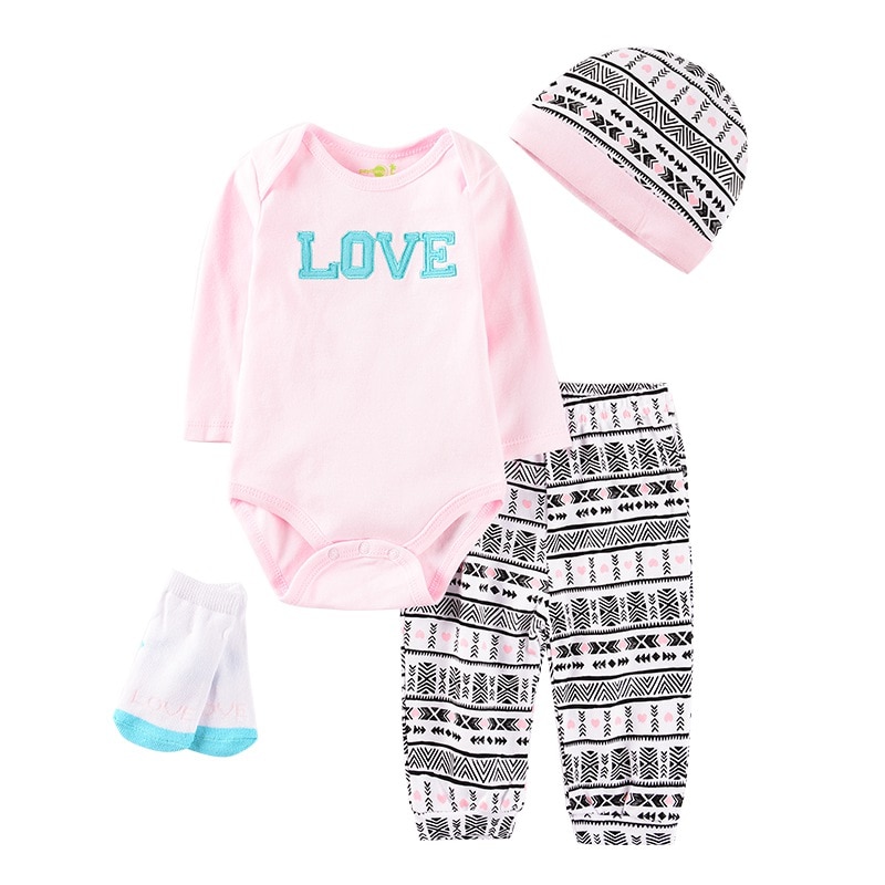 2020 animal style baby Clothing Sets cotton Infant boy clothes Newborn girl 4pcs suit long sleeve infant rompers+pants+socks+Bib 2020 animal style baby Clothing Sets cotton Infant boy clothes Newborn girl 4pcs suit long sleeve infant rompers+pants+socks+Bib