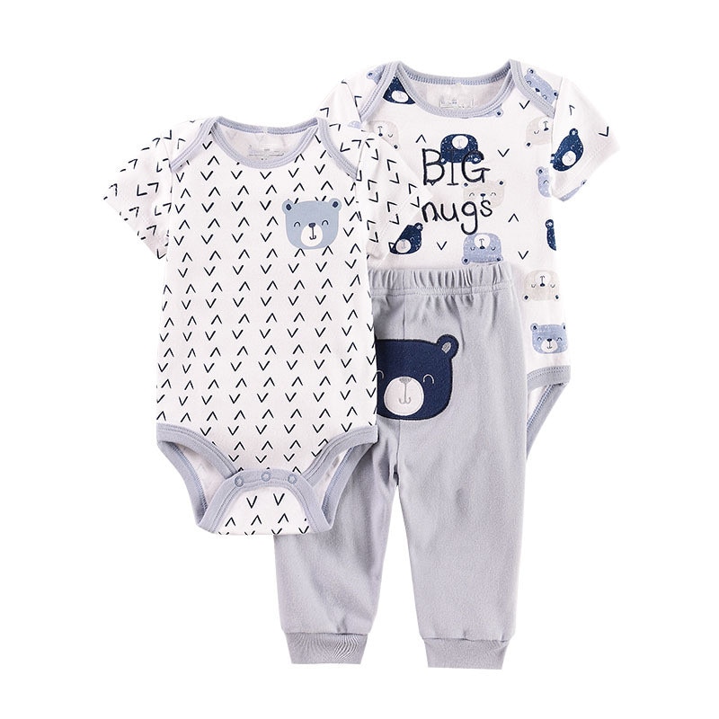 2020 Cartoon Lion Baby Clothing Sets cat boy clothes Newborn girls suit 3pcs short sleeve infant rompers +pants Leopard print 2020 Cartoon Lion Baby Clothing Sets cat boy clothes Newborn girls suit 3pcs short sleeve infant rompers +pants Leopard print