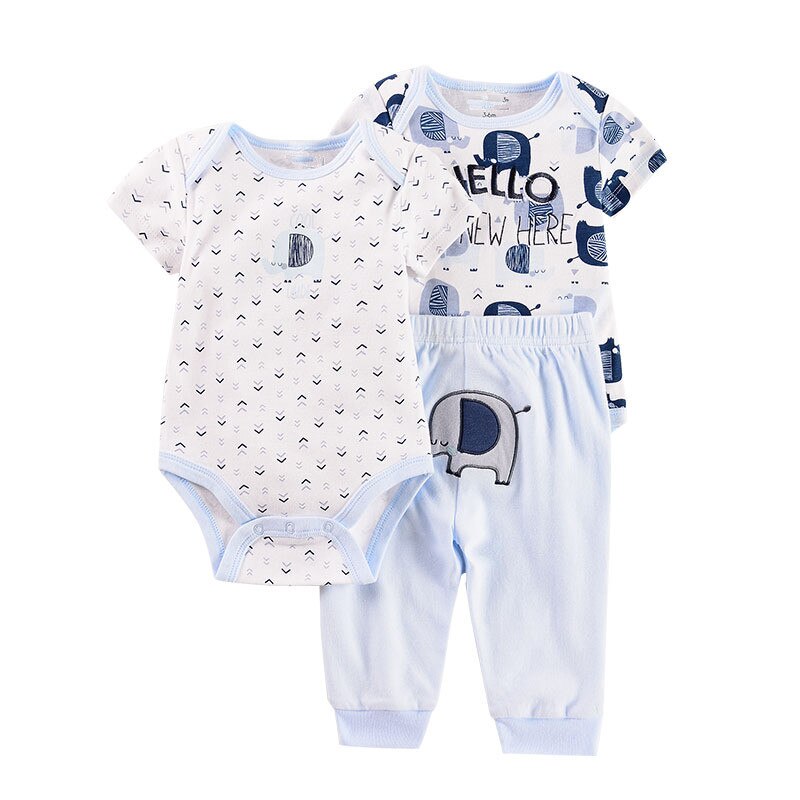 2020 Cartoon Lion Baby Clothing Sets cat boy clothes Newborn girls suit 3pcs short sleeve infant rompers +pants Leopard print 2020 Cartoon Lion Baby Clothing Sets cat boy clothes Newborn girls suit 3pcs short sleeve infant rompers +pants Leopard print