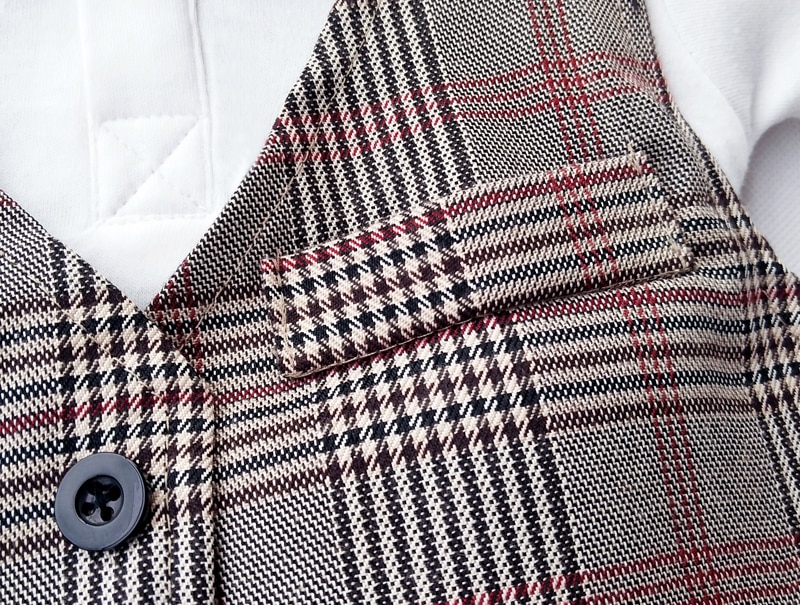 Boy dress Short sleeve gentleman suit 2020 new Lattice vest Strap short hat and cotton romper 5pcs clothing sets boys clothes Boy dress Short sleeve gentleman suit 2020 new Lattice vest Strap short hat and cotton romper 5pcs clothing sets boys clothes