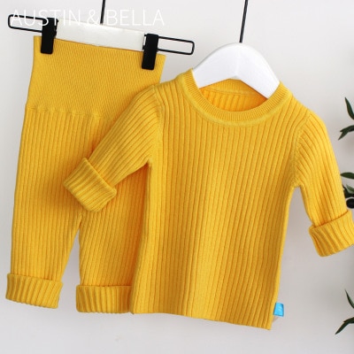 2020 Spring New 6M-4T Winter Baby Girl Clothes Set Knitted Boys Set Sweaters+pants 2pcs Kids Clothing Girls Cotton Knitted Suits 2020 Spring New 6M-4T Winter Baby Girl Clothes Set Knitted Boys Set Sweaters+pants 2pcs Kids Clothing Girls Cotton Knitted Suits