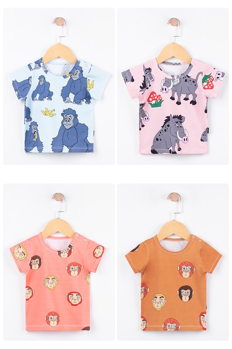 TinyPeople 2020 new fashion baby t-shirt Boys summer clothes Cotton cartoon print Girls cute short sleeve coat kid clothes gift TinyPeople 2020 new fashion baby t-shirt Boys summer clothes Cotton cartoon print Girls cute short sleeve coat kid clothes gift