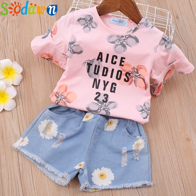 Sodawn 2020 Fashion Girls Clothing Set Summer Baby Girls Clothes Outfit Fashion T-shirt and Ruches Skirt 2pcs Children Clothing Sodawn 2020 Fashion Girls Clothing Set Summer Baby Girls Clothes Outfit Fashion T-shirt and Ruches Skirt 2pcs Children Clothing