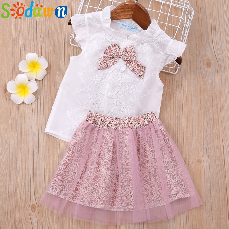 Sodawn 2020 Fashion Girls Clothing Set Summer Baby Girls Clothes Outfit Fashion T-shirt and Ruches Skirt 2pcs Children Clothing Sodawn 2020 Fashion Girls Clothing Set Summer Baby Girls Clothes Outfit Fashion T-shirt and Ruches Skirt 2pcs Children Clothing