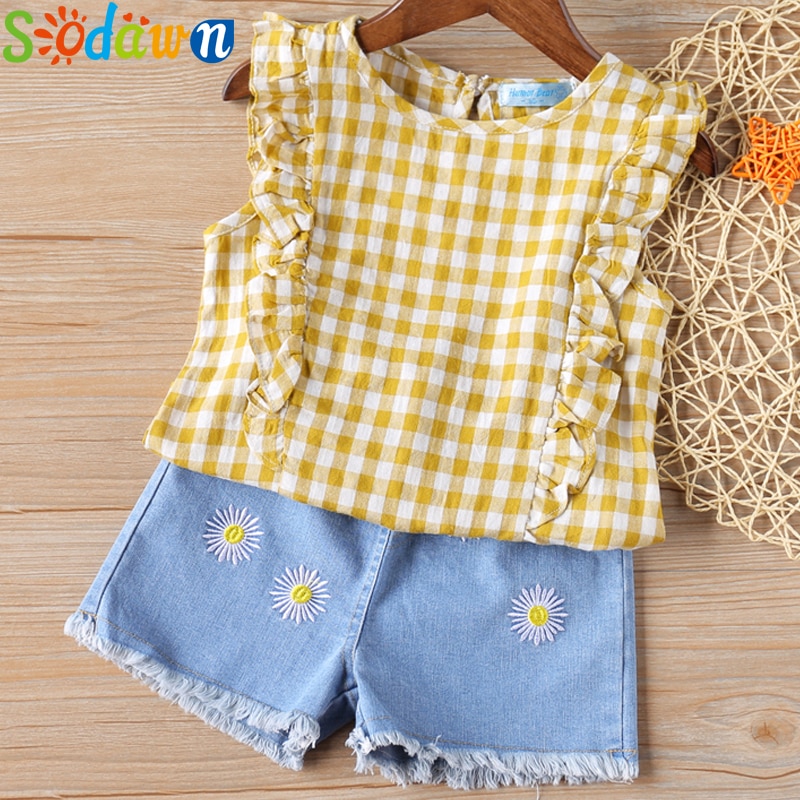 Sodawn 2020 Fashion Girls Clothing Set Summer Baby Girls Clothes Outfit Fashion T-shirt and Ruches Skirt 2pcs Children Clothing Sodawn 2020 Fashion Girls Clothing Set Summer Baby Girls Clothes Outfit Fashion T-shirt and Ruches Skirt 2pcs Children Clothing
