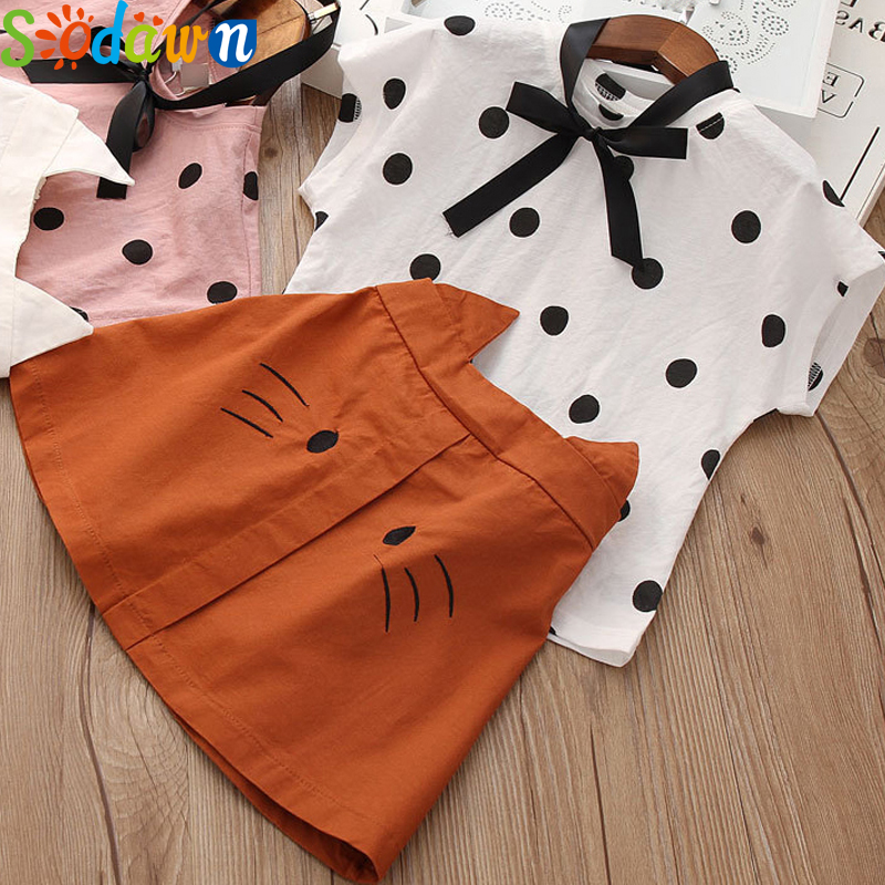 Sodawn 2020 Fashion Girls Clothing Set Summer Baby Girls Clothes Outfit Fashion T-shirt and Ruches Skirt 2pcs Children Clothing Sodawn 2020 Fashion Girls Clothing Set Summer Baby Girls Clothes Outfit Fashion T-shirt and Ruches Skirt 2pcs Children Clothing