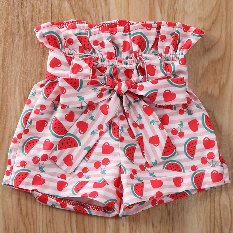 2020 Baby Summer Clothing 1-6T Toddler Kid Baby Girl Solid Red Shirt Top Watermelon Short Pants Outfit Clothes 2Pcs Set Sunsuit 2020 Baby Summer Clothing 1-6T Toddler Kid Baby Girl Solid Red Shirt Top Watermelon Short Pants Outfit Clothes 2Pcs Set Sunsuit