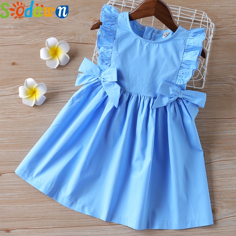 Sodawn 2020 Summer Baby Girls Dress Children Clothing Ruffle Sleeveless Princess Dress Bow Sweet Kids Girl Clothes Sodawn 2020 Summer Baby Girls Dress Children Clothing Ruffle Sleeveless Princess Dress Bow Sweet Kids Girl Clothes