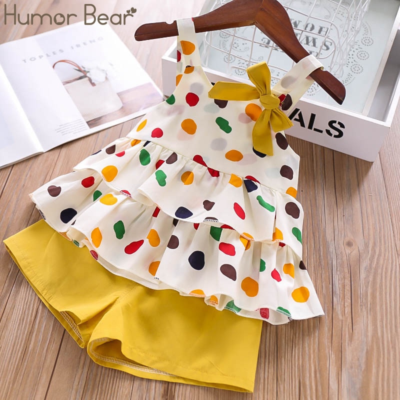 Humor Bear Girls Clothing Set 2020 Korean Summer New Ice Cream Bow Top T-shirt+Pants Kids Suit Toddler Baby Children's Clothes Humor Bear Girls Clothing Set 2020 Korean Summer New Ice Cream Bow Top T-shirt+Pants Kids Suit Toddler Baby Children's Clothes