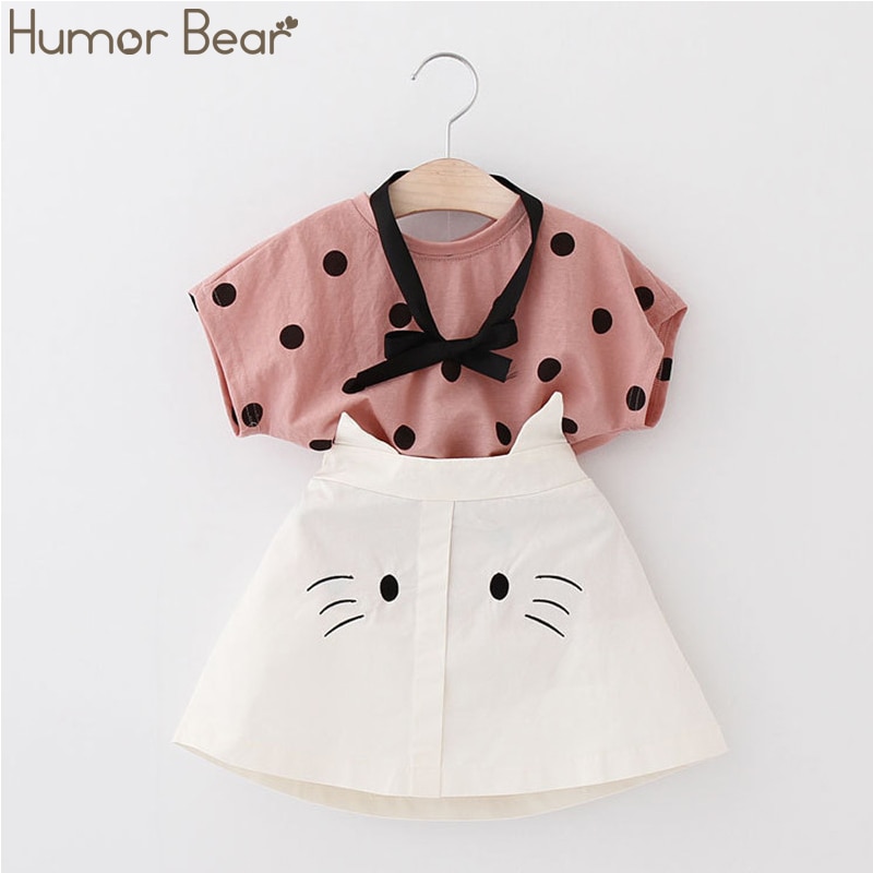 Humor Bear Girls Clothing Set 2020 Korean Summer New Ice Cream Bow Top T-shirt+Pants Kids Suit Toddler Baby Children's Clothes Humor Bear Girls Clothing Set 2020 Korean Summer New Ice Cream Bow Top T-shirt+Pants Kids Suit Toddler Baby Children's Clothes