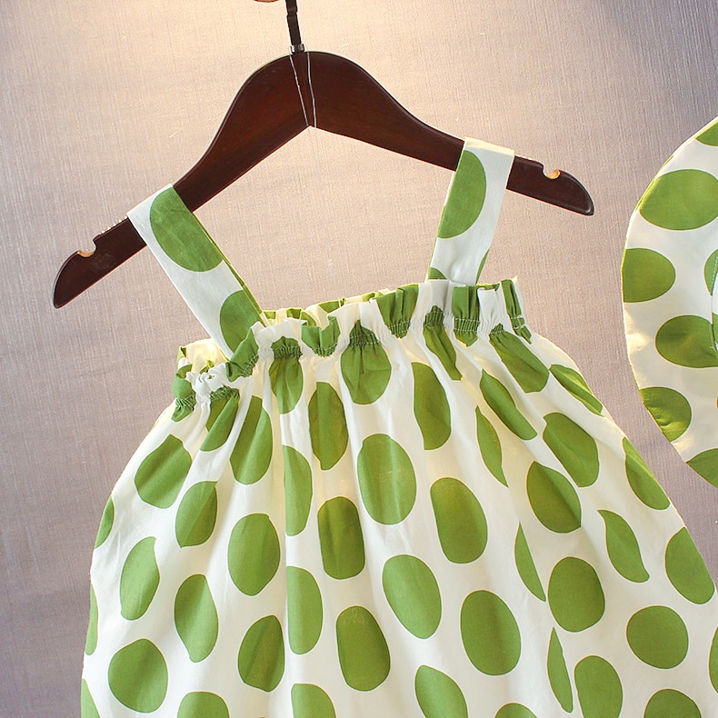 VFOCHI 2020 Girl Dresses with Hat Summer Girls Clothes Dot Print Baby Girl Slip Dress Fashion Kids Dresses For Girls Beach Dress VFOCHI 2020 Girl Dresses with Hat Summer Girls Clothes Dot Print Baby Girl Slip Dress Fashion Kids Dresses For Girls Beach Dress