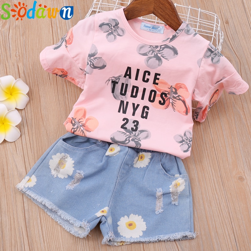 Sodawn 2020 New Summer Girls Clothing Set Fashion Printing Sundress Pearl Bow Dress+Shorts+Hat Suit 3PCS Baby Girls Clothes Sodawn 2020 New Summer Girls Clothing Set Fashion Printing Sundress Pearl Bow Dress+Shorts+Hat Suit 3PCS Baby Girls Clothes