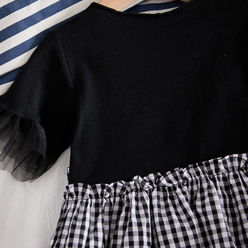 Humor Bear Girls Dress Summer New 2020 Korean Clothes Fashion Princess Cute Lace Short Sleeve Plaid Dress Baby Girls Clothing Humor Bear Girls Dress Summer New 2020 Korean Clothes Fashion Princess Cute Lace Short Sleeve Plaid Dress Baby Girls Clothing