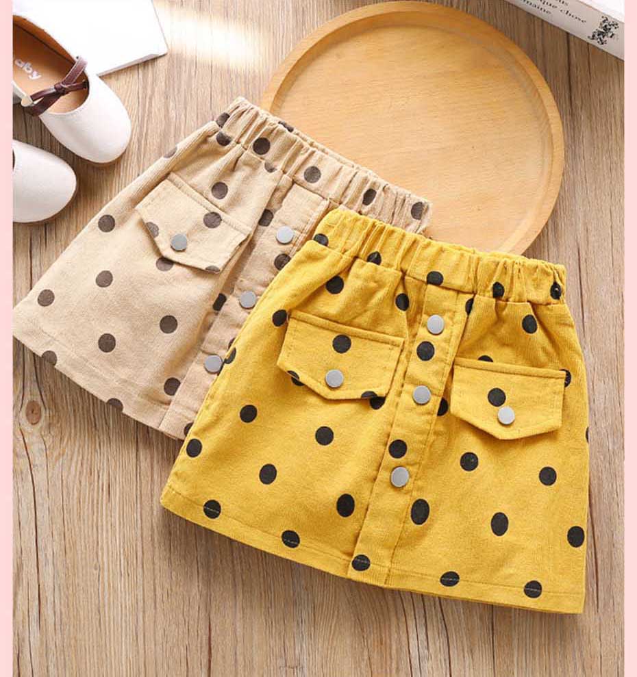 2020 Summer Kids Skirt Dot Pattern Baby Girls Skirt Single-breasted A-Line Skirt For Girls Spring Novelty Baby Clothes For Girls 2020 Summer Kids Skirt Dot Pattern Baby Girls Skirt Single-breasted A-Line Skirt For Girls Spring Novelty Baby Clothes For Girls