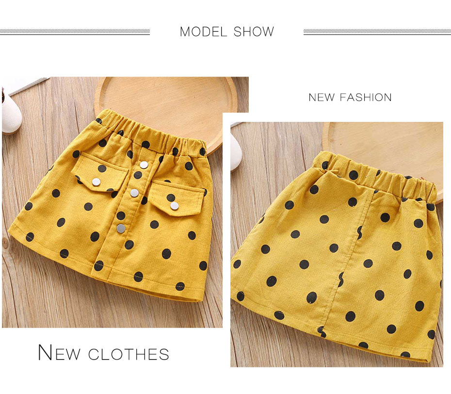 2020 Summer Kids Skirt Dot Pattern Baby Girls Skirt Single-breasted A-Line Skirt For Girls Spring Novelty Baby Clothes For Girls 2020 Summer Kids Skirt Dot Pattern Baby Girls Skirt Single-breasted A-Line Skirt For Girls Spring Novelty Baby Clothes For Girls
