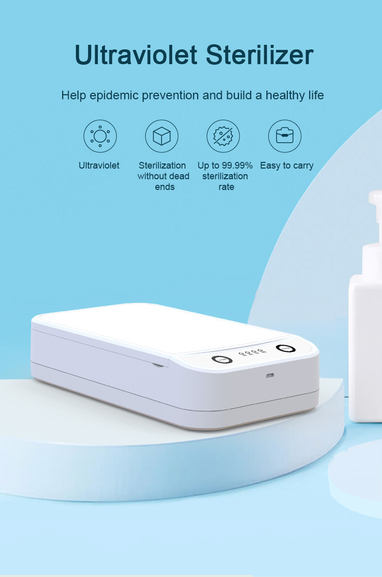 UV Light Sterilizer Box White USB Phone Sanitizer Case Up to 99.9% Sterilization Rate For Smartphone Wristband Mask Toothbrush UV Light Sterilizer Box White USB Phone Sanitizer Case Up to 99.9% Sterilization Rate For Smartphone Wristband Mask Toothbrush