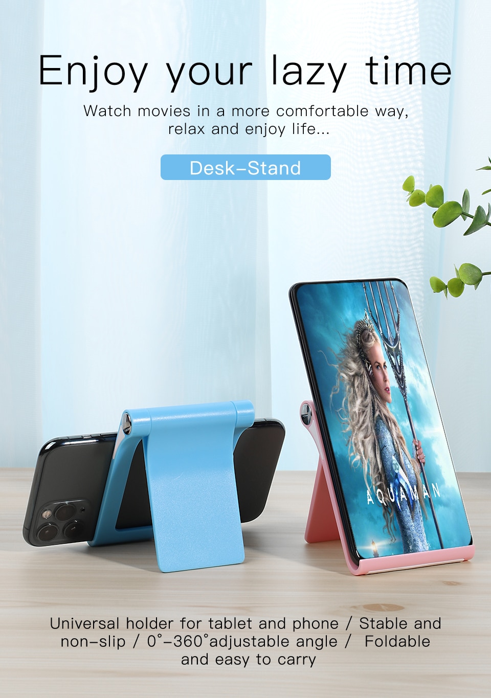 KUULAA Mobile Phone Holder Stand Cell Phone Support Desktop Tablet Stand for iPhone iPad Samsung Huawei Portable Universal Stand KUULAA Mobile Phone Holder Stand Cell Phone Support Desktop Tablet Stand for iPhone iPad Samsung Huawei Portable Universal Stand
